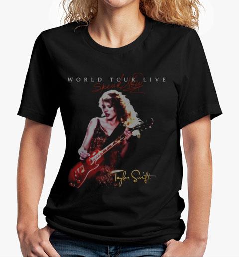 Taylorswift Electric Guitar Shirt, Taylor With Guitar Shirt, Taylor Swifty Shirt, Folklore T-Shirt 4