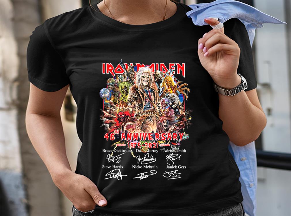 Iron Maiden Shirt, 46 Years 1975 2021 Iron Maiden Thank You For The Memories Signature Men Shirt Iron Maiden Shirt, 46 Years 1975 2021 Iron Maiden Thank You For The Memories Signature Men Shirt 2