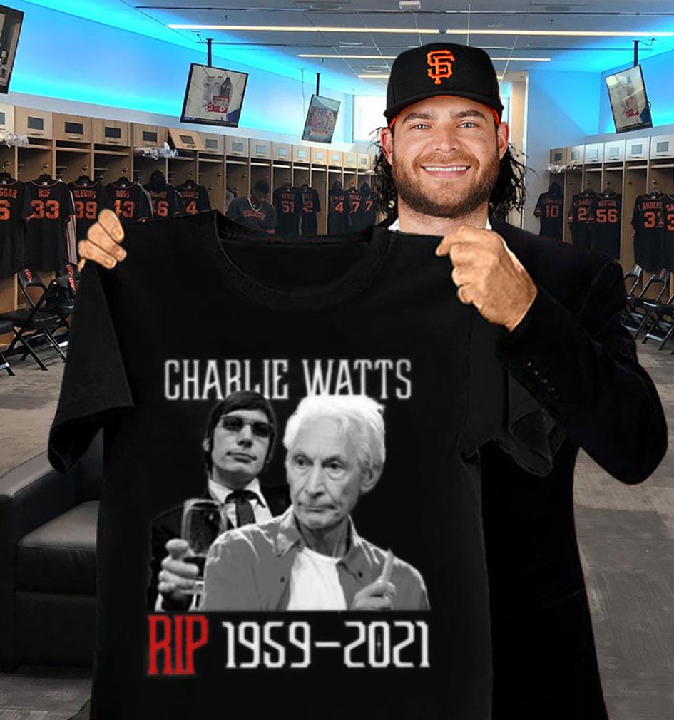 Charlie Watts Rolling Stones RIP Charlie Drummer Shirt Premium Charlie Watts Rolling Stones RIP Charlie Drummer Shirt 2
