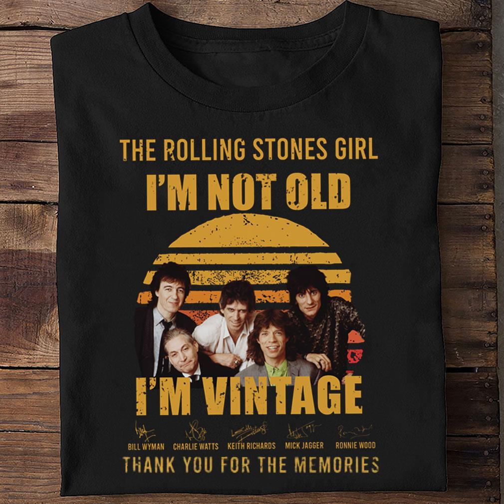 Charlie Watts The Rolling Stones I'm Not Old I'm Vintage Signatures Thank Memories Shirt, Mick Jagger, Keith Richards, Ronnie Wood, Bill Wyman Best Charlie Watts The Rolling Stones I'm Not Old I'm Vintage Signatures Thank Memories Shirt, Mick Jagger, Keith Richards, Ronnie Wood, Bill Wyman 2