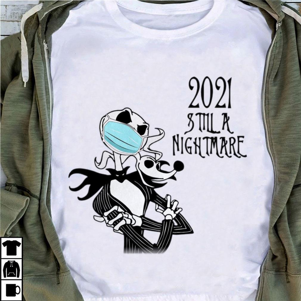Jack Skellington Zero mask 2021 still a nightmare Coronavirus shirt Premium Jack Skellington Zero mask 2021 still a nightmare Coronavirus shirt 4