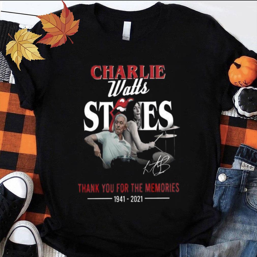 Rip Charlie Watts Rolling Stones Thank You For Memories Legend Signature shirt Best Rip Charlie Watts Rolling Stones Thank You For Memories Legend Signature shirt 1