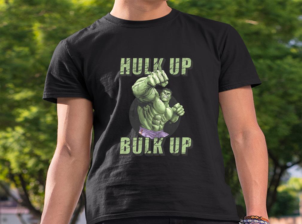 The Incredible Hulk Tough Hulk Up Bulk Up Badge Shirt, Bruce Banner Marvel Shirt 4 The Incredible Hulk Tough Hulk Up Bulk Up Badge Shirt, Bruce Banner Marvel Shirt