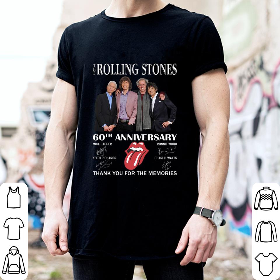 The Rolling Stones 60th anniversary RIP Charlie Watts Thank You For The Memories Signatures Shirt Official The Rolling Stones 60th anniversary RIP Charlie Watts Thank You For The Memories Signatures Shirt 2