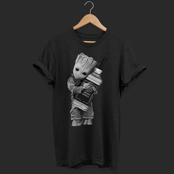 Baby Groot hug Jack Daniel’s shirt 7