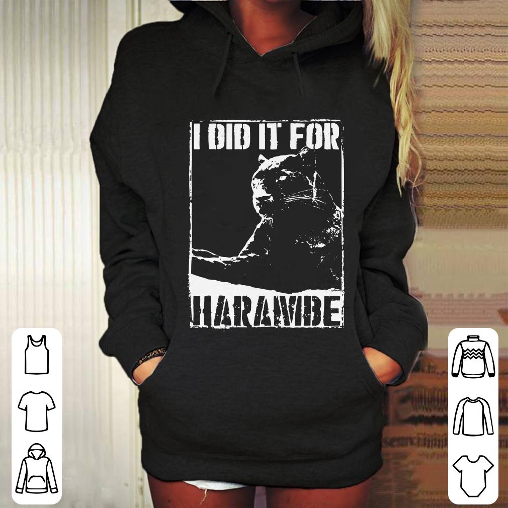 Black Panther I Did It For Harambe shirt