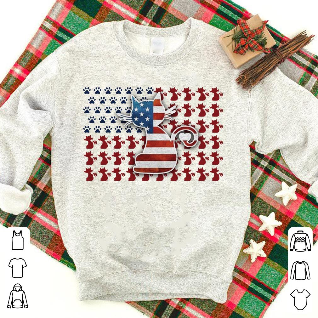 Cat America flag shirt 6