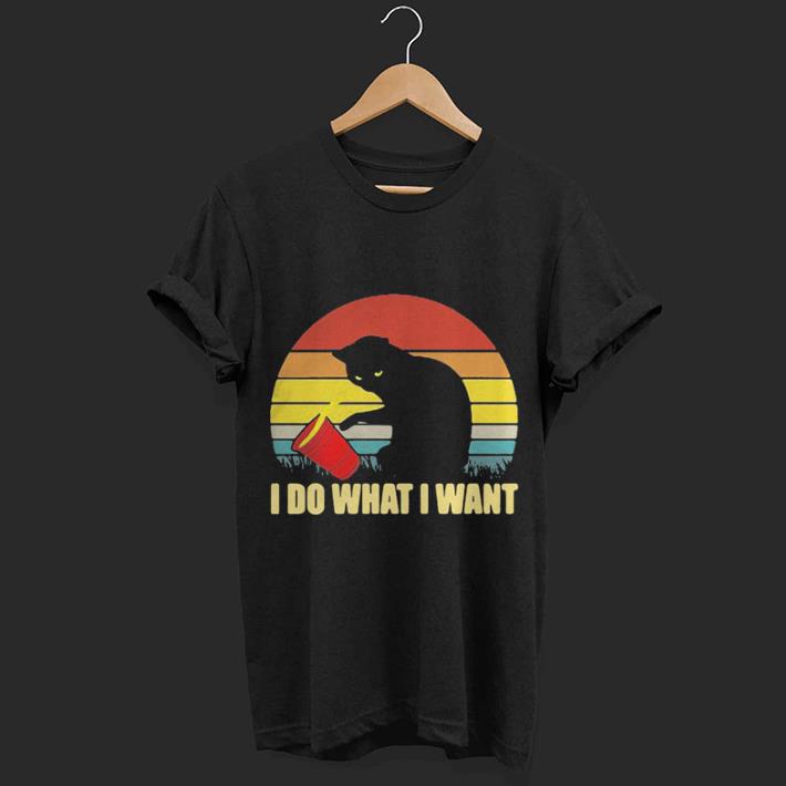 Cat I do what I want vintage shirt 6