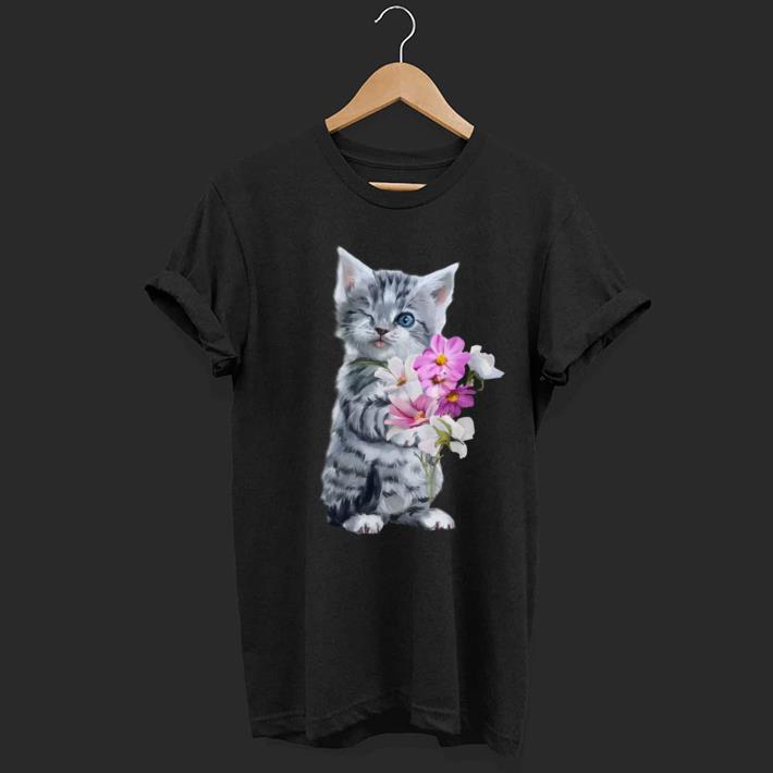 Cat flower shirt 6 Cat flower shirt 6
