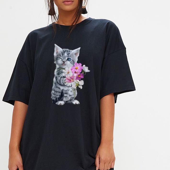 Cat flower shirt 3 Cat flower shirt 3