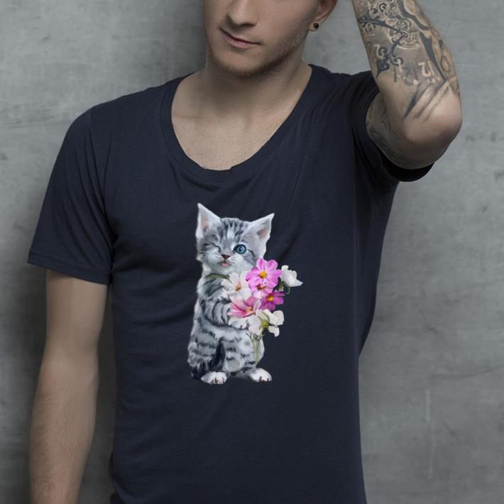 Cat flower shirt 10 Cat flower shirt