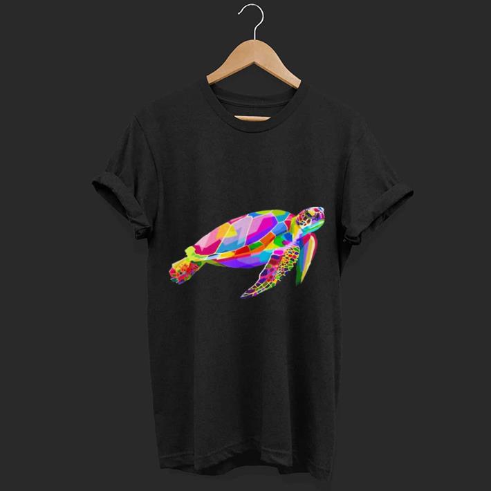 Colorful Sea Turtle shirt 7