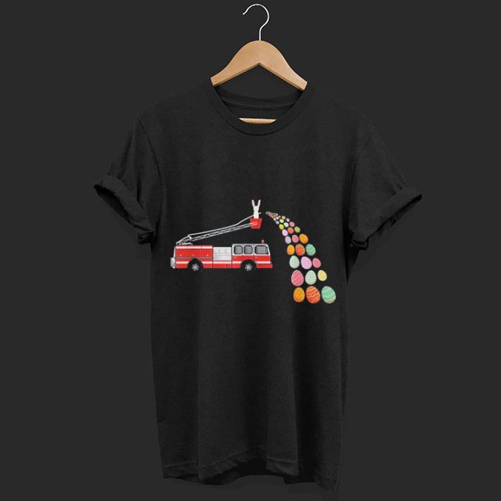 Easter Eggs Firefighter Truck shirt 6