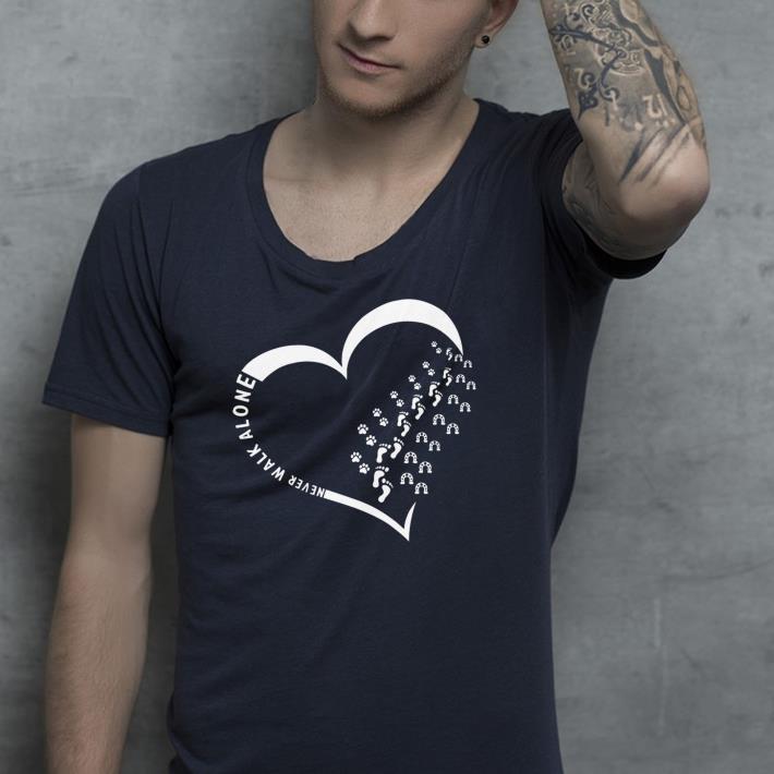 Heart never walk alone dog people horse foot shirt 10 Heart never walk alone dog people horse foot shirt