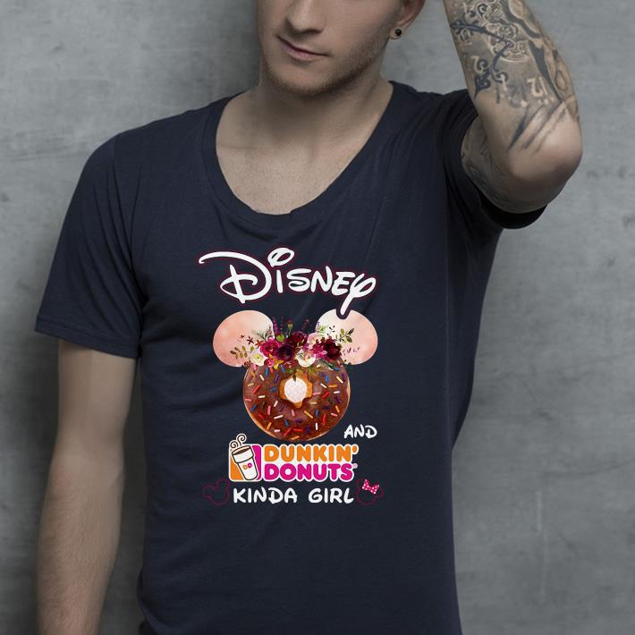 Mickey Mouse Disney and Dunkin' Donuts kinda girl shirt Mickey Mouse Disney and Dunkin Donuts kinda girl shirt 4 - Mickey Mouse Disney and Dunkin' Donuts kinda girl shirt