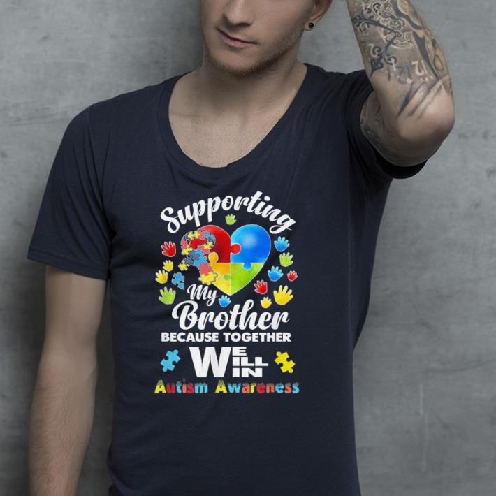 Supporting My Brother Puzzle Autism Awareness shirt