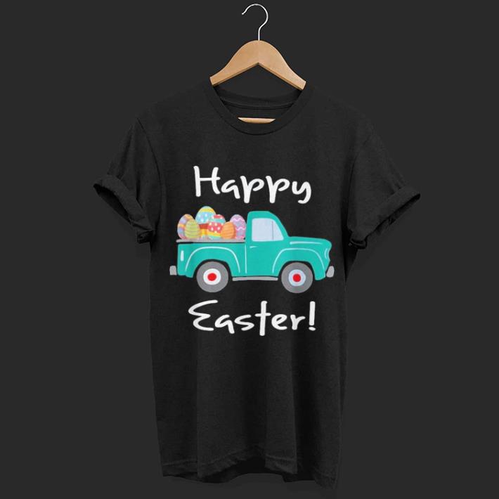 Truck with Easter Eggs Happy Easter shirt 7