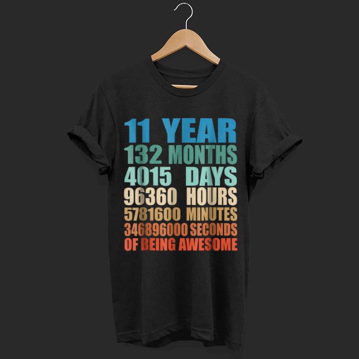 11 Years Old 11th Birthday Vintage shirt 7