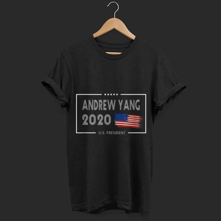 Andrew Yang 2020 american flag shirt 7