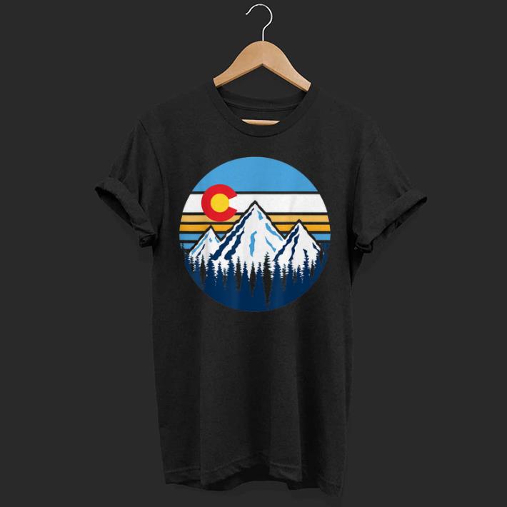 Colorado Mountains Retro Vintage Vibe Design shirt 6