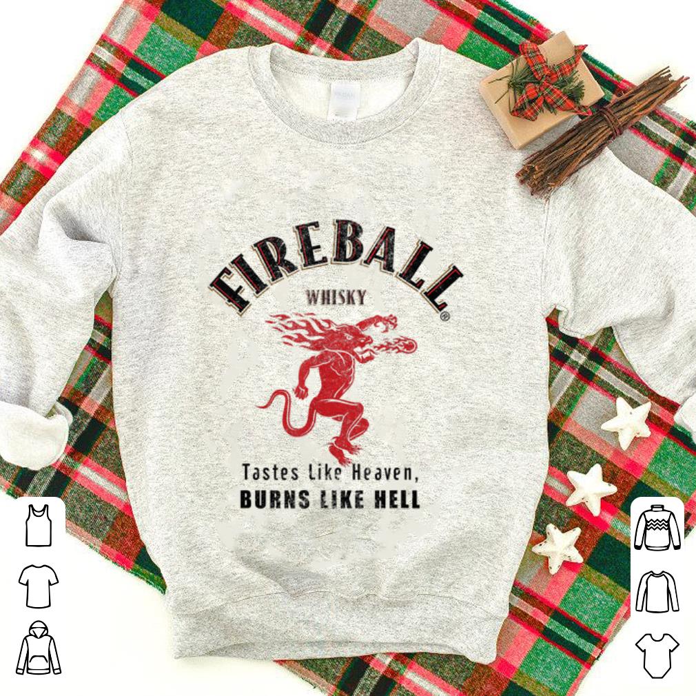 Fireball Whisky Bottle Wine Tastes like Heaven shirt 7