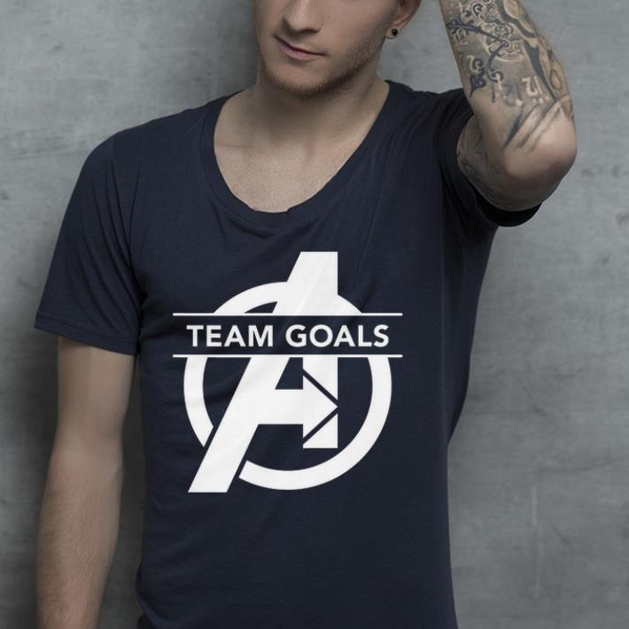 Marvel Avengers Endgame Team Goals Logo shirt