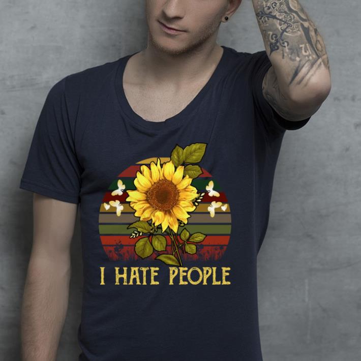 Sunflower I hate people retro sunset shirt 10 Sunflower I hate people retro sunset shirt
