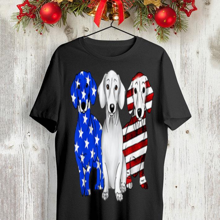 Dachshund Breed Dog America Flag Patriot shirt 9