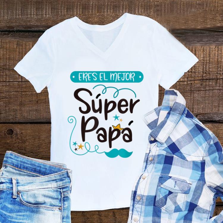 Divertida camiseta el mejor super papa universo y mundo shirt 7