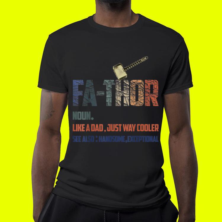 Fathor Viking Mjolnir Dad Father's Day shirt