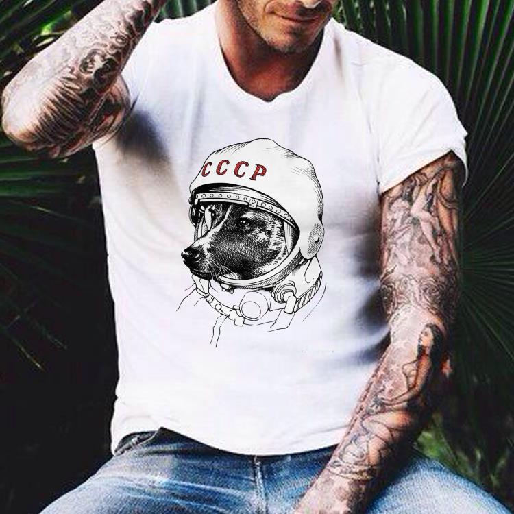 Laika space traveler CCCP shirt