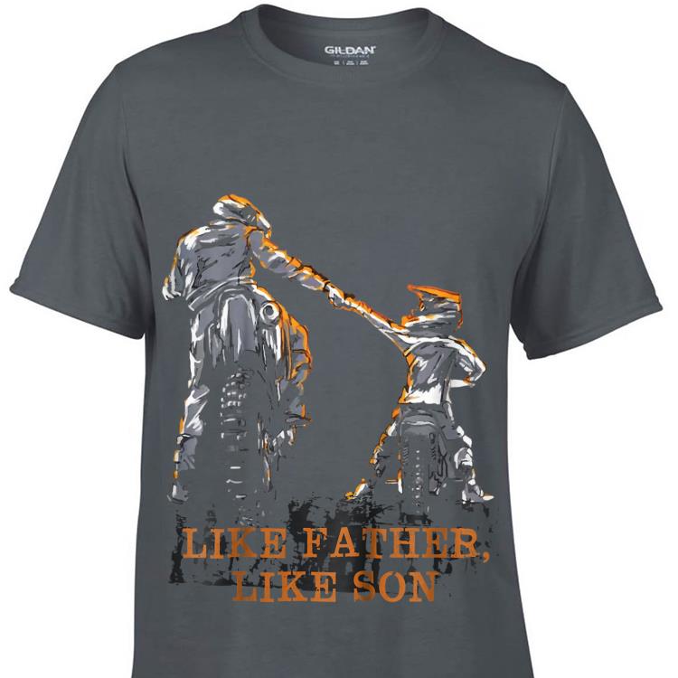 Like Father Like Son Motocross Dirt Bike Dad Day shirt 6