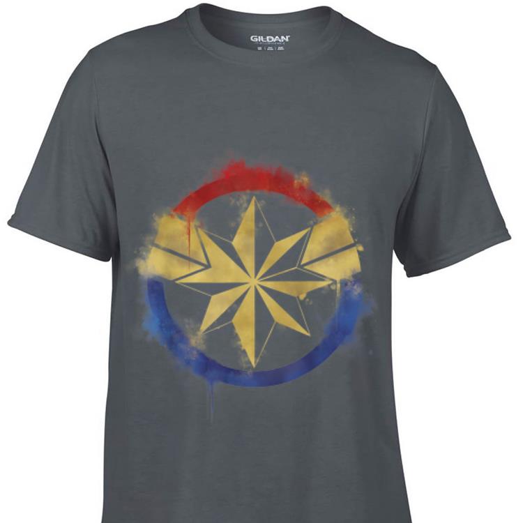 Marvel Avengers Endgame Captain Marvel Spray Paint Logo shirt 7