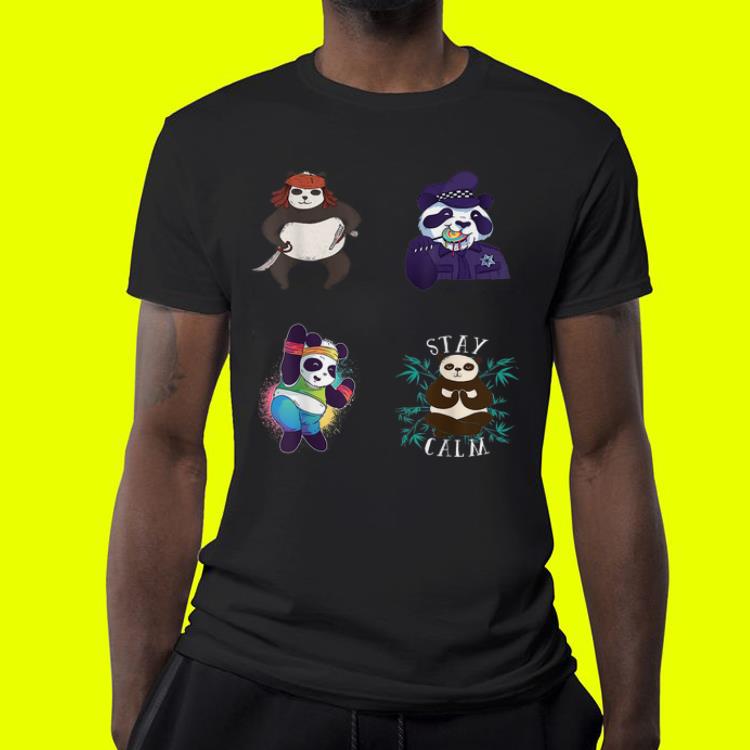 Panda Contradictory positions Pirate Police Dance Calm shirt 10 Panda Contradictory positions Pirate Police Dance Calm shirt