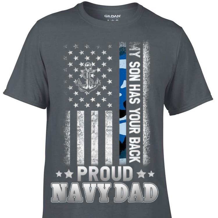 Proud Military Dad My Son Has Your Back shirt 6