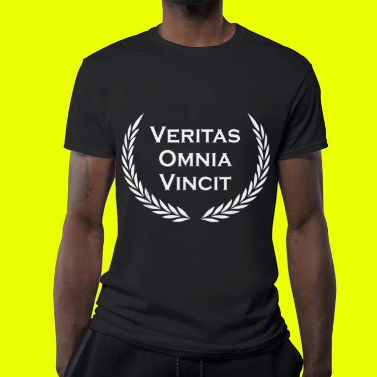 Veritas Omnia Vincit Latin Phrase shirt