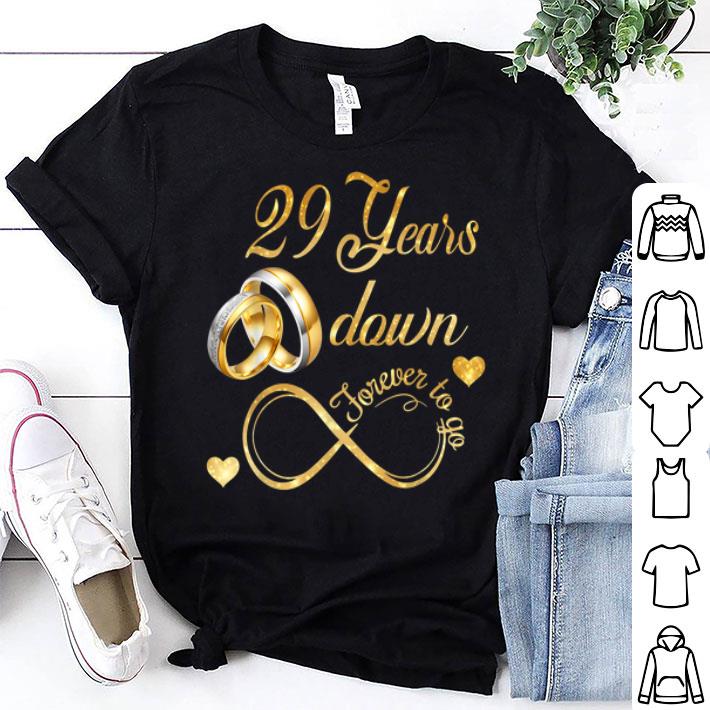 29th Wedding Anniversary Down Forever To Go shirt 9