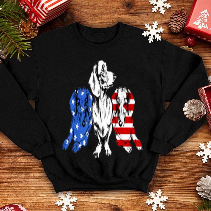 3 Dachshund American Flag 4th of July 12 3 Dachshund American Flag 4th of July