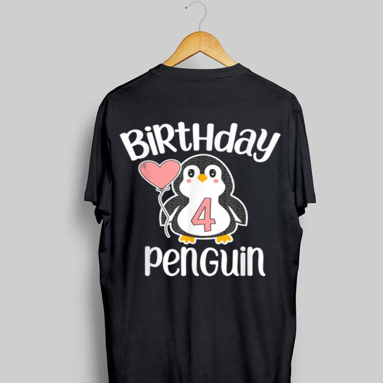 4th Birthday Penguin shirt 8