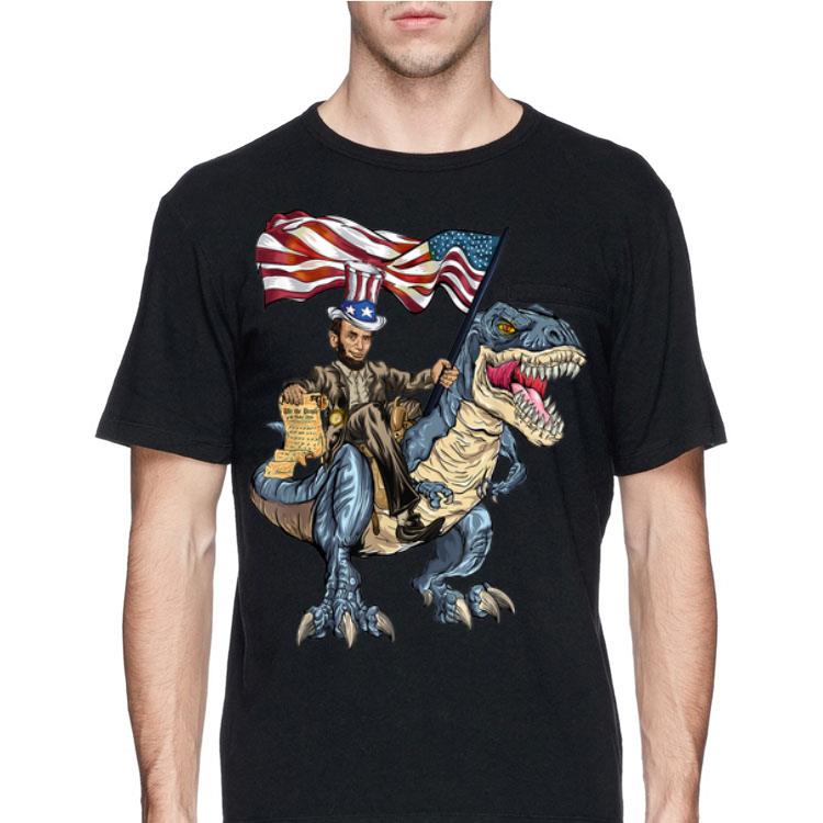 Ahbraham Lincoln Murica American Flag Ride T-rex 4th Of July Independence Day shirt 12 Ahbraham Lincoln Murica American Flag Ride T-rex 4th Of July Independence Day shirt