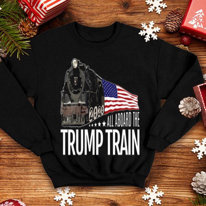 All Aboard the Trump Train 2020 American Flag shirt 12 All Aboard the Trump Train 2020 American Flag shirt