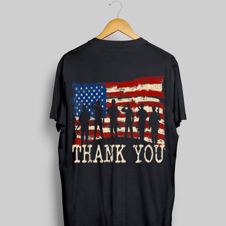 American Flag Thank you Veterans shirt 8