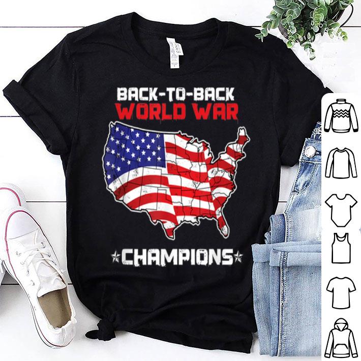 Black To Black World War Champions Maps American Flag shirt 9