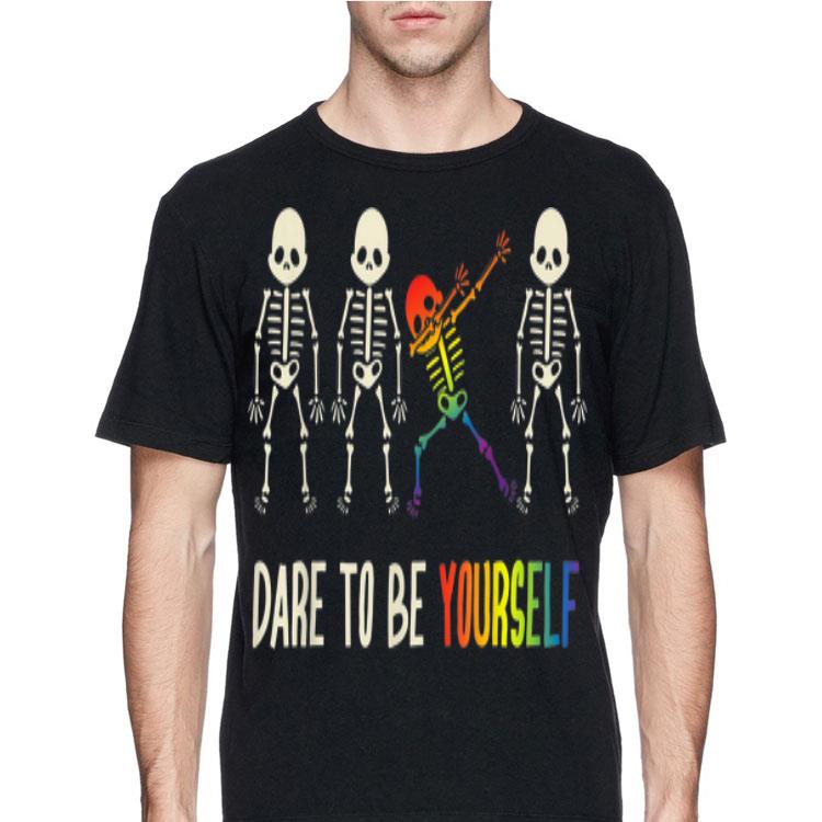Dare To Be Yourself LGBT Pride Skull shirt 12 Dare To Be Yourself LGBT Pride Skull shirt