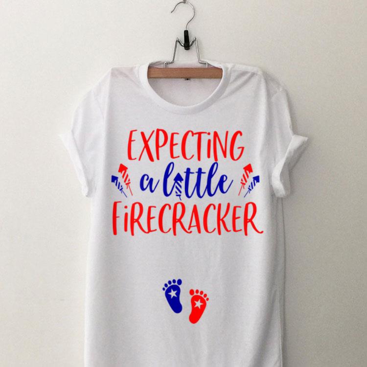 Expecting A Little Firecracker Firework Baby Foot 4th Of July Independence Day shirt 9