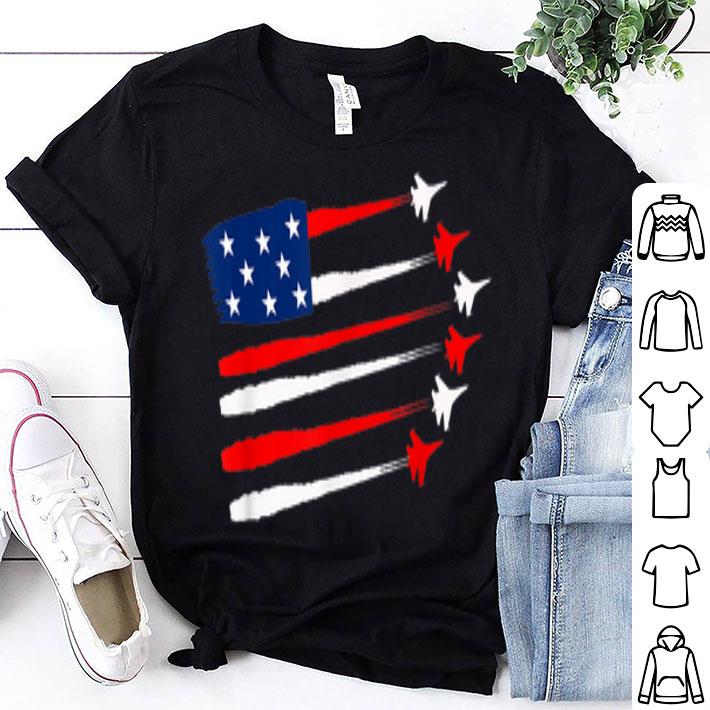 Fighter Jet American 4th of July Flag Patriotic shirt 9