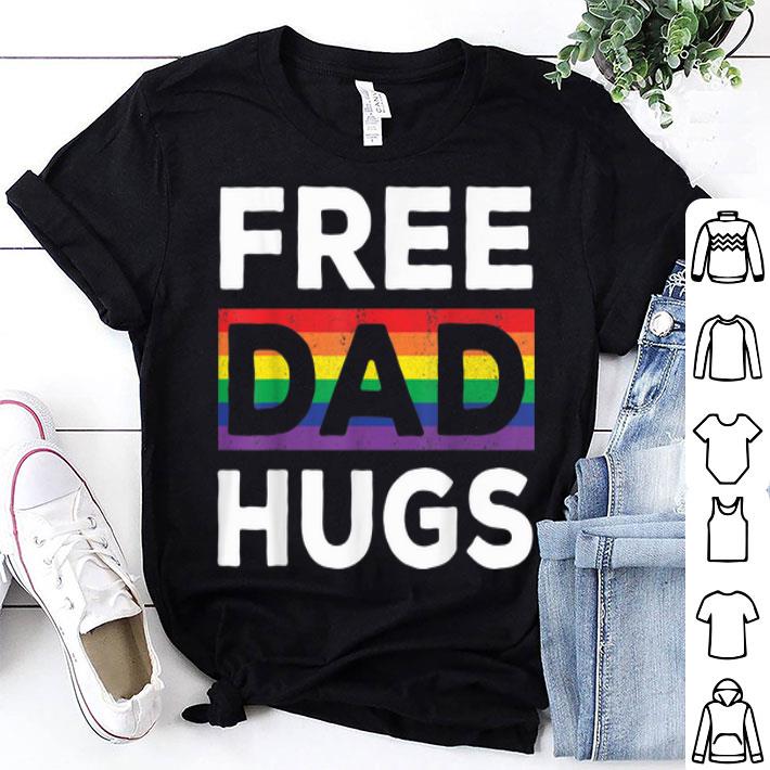 Free Dad Hugs Rainbow LGBT Pridev Fathers Day shirt 8