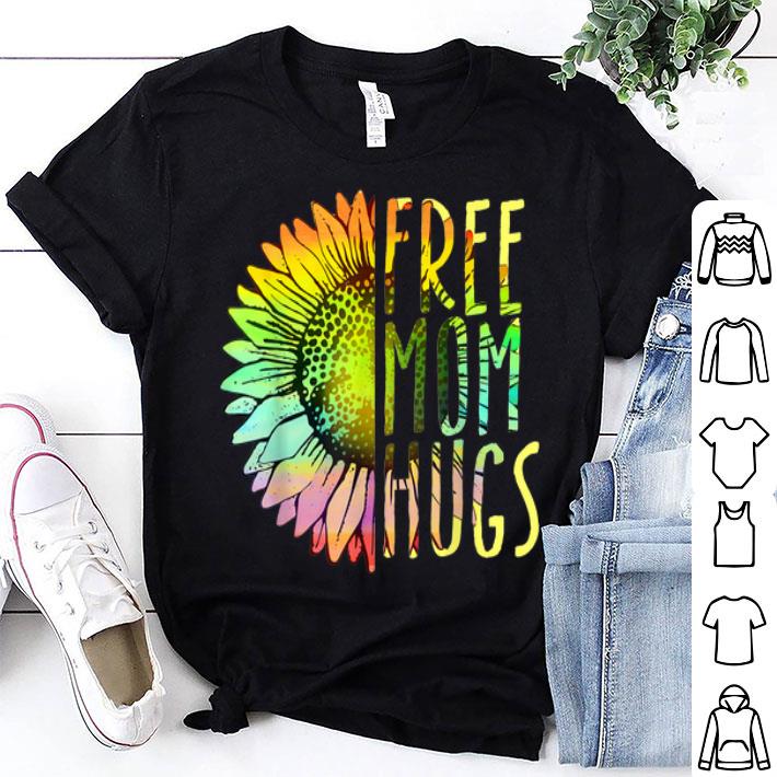 Free Mom Hugs LGBT Rainbow Sunflower shirt 9