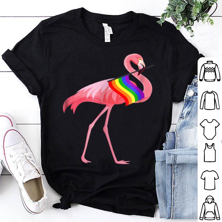 Gay Pride Pink Flamingo LGBT Rainbow Flag shirt 8