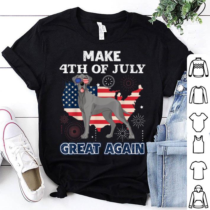 Great Dane Make 4th Of July Great Again Dog shirt 9